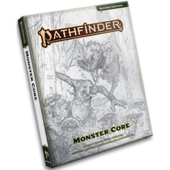 Pathfinder RPG, 2e: Monster Core Sketch Cover